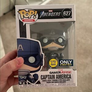 Marvel Captain America Pop! Figure - Blue and Black